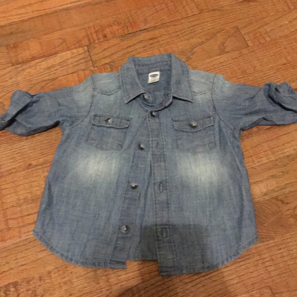 Chambray long sleeve shirt